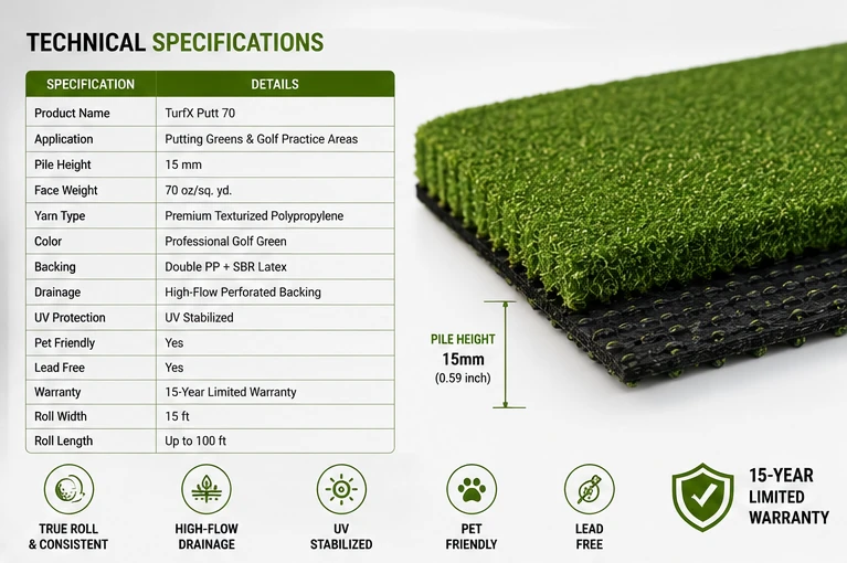 TurfX Putt 70 (Detail)